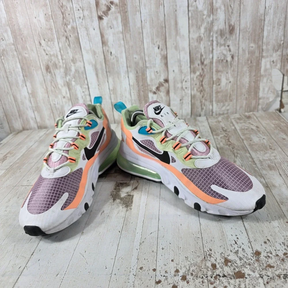 Nike Air Max 270 React Womens 11.5 Oracle Aqua Ghost Green CJ0620-600